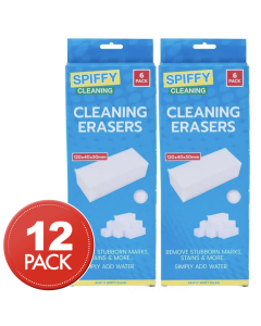 12x Spiffy Magic Cleaning Eraser Sponges (Home Dirt Remover)