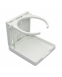CARAVAN & CAR FOLDING CUP HOLDER - WHITE