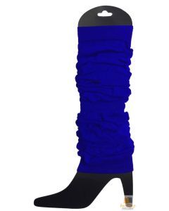 1 Pair Royal Blue Leg Warmers - Womens Dance Costume/80s Party
