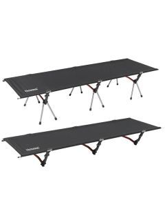 Lightweight Camping Cot Collapsible Sleeping Bed Black