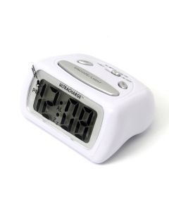 LCD Alarm Clock WHITE