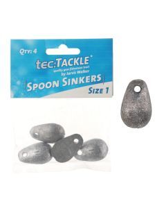 4 Pack of Jarvis Walker Size 1 Spoon Sinkers