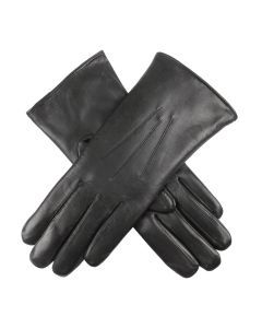 Dents Womens Kangaroo Leather Dress Gloves - Black (Cashmere Wool Lined)