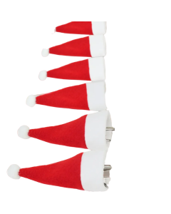 Set of 20 Christmas Hat Cutlery Bags - Festive Tableware Holders for Xmas Home Kitchen Decor