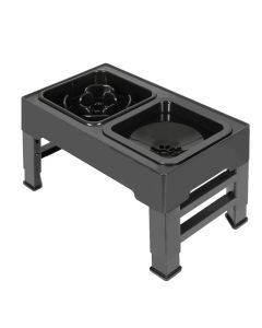 Pawz Elevated Pet Feeder 4 Height Adjustable Raised Dog Cat Slow Food Water Bowl