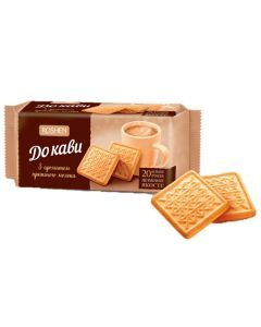 185g Roshen "For Coffee" Baked Milk Biscuits w/ Butter Flavour Sugar Cookies - Product of Ukraine