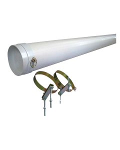 PICK UP ONLY - PVC Pole carrier & pair of brackets 150mmx7ft(2135mm)