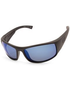 Dirty Dog Muzzle Satin Black/Grey-Blue Mirror Polarised Men's Sunglasses