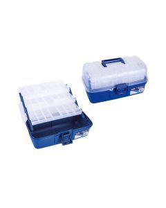 Jarvis Walker 3 Tray Clear Top Fishing Tackle Box - Tackle Storage Box -Tool Box