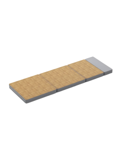 Non-Inflatable Car Travel Bed Folding Sleeping Pad with Pillow Brown