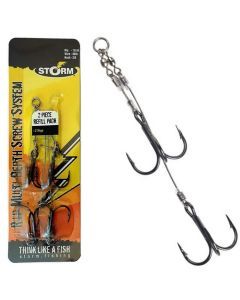 2 Pack of 14cm Storm RIP Multi-Depth Screw System Pre Made Rigs-Size 2/0 Trebles