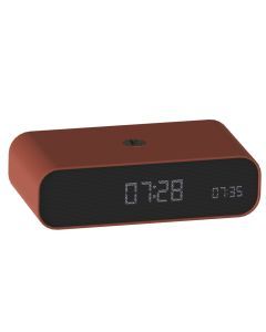 Kreafunk Wakie Alarm Clock Qi Charger + Bluetooth - Terracotta