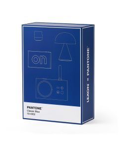 Lexon GIFT Set PANTONE - Blue - Includes Mino+ Mini Speaker, Flip Classic Clock, Mina M Lamp, Thykho 3  Speaker