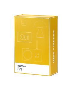 Lexon GIFT Set PANTONE - Yellow - Includes Mino+ Mini Speaker, Flip Classic Clock, Mina M Lamp, Thykho 3  Speaker