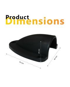 Exotronic Large Black Clamshell Cable Entry Cover