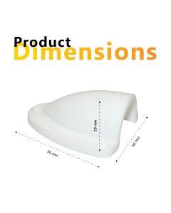 Exotronic Large White Clamshell Cable Entry Cover